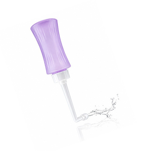 Popôrodná fľaška na intímnu hygienu s tryskou 340 ml, fialová