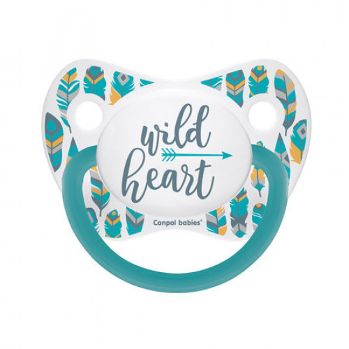 Sada symetrických cumlíkov, 6 - 18 m, Canpol Babies - Wild heart, Cupcake