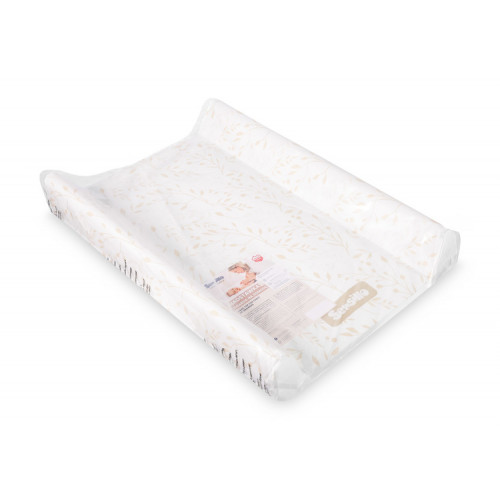 Prebaľovacia podložka, tvrdá 70 x 49 x 9,5 cm - béžové lístky