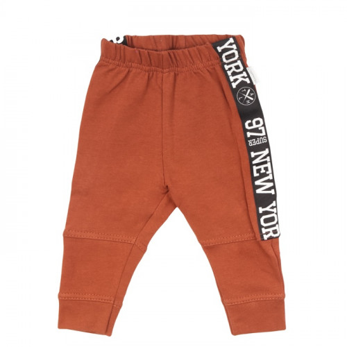 Mamatti Detská tepláková súprava zapínanie na zip, Baby Fox - hnědá/béžová, veľ. 104