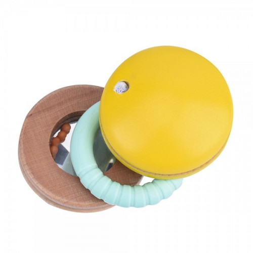 Hrkálka makrónky drevo / plast v krabičke 12x16x8cm 6m +