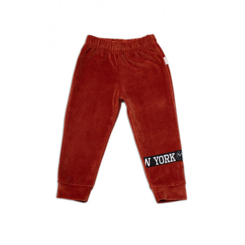 Mamatti Detská tepláková súprava Velvet zapínanie na zip, Fox, hnedá, veľ. 80