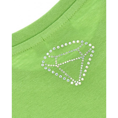 Nažehlovačka so zirkónmi a diamantmi Tulimi - FLOWER