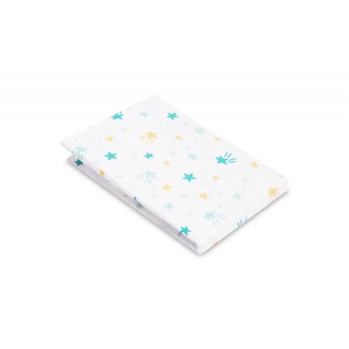 Bavlnená prestieradlo do postieľky 120x60cm - Veselé hviezdičky