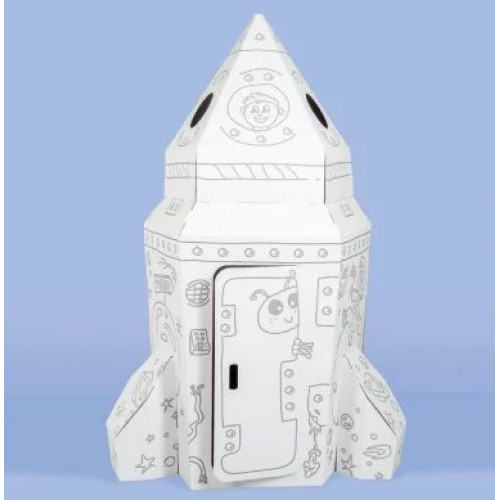 Veľká kartónová vesmírna raketa