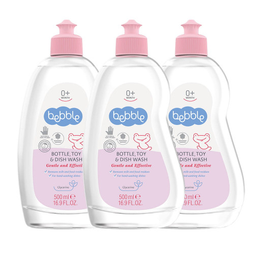 Výhodné balenie - Umývací prostriedok na fľaštičky, cumlíky a hračky - 3x 500 ml