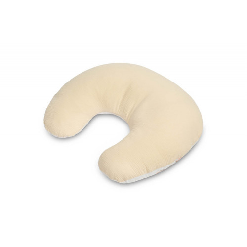 Dojčiaci vankúš, podkova, mušelín, bavlna, Králičci, béžový