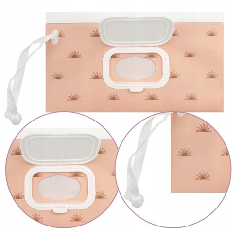 Puzdro/obal na vlhčené obrúsky, marhulový