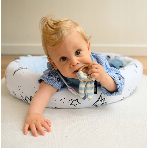 Minene Drevené hryzátko Zajíček - ružové