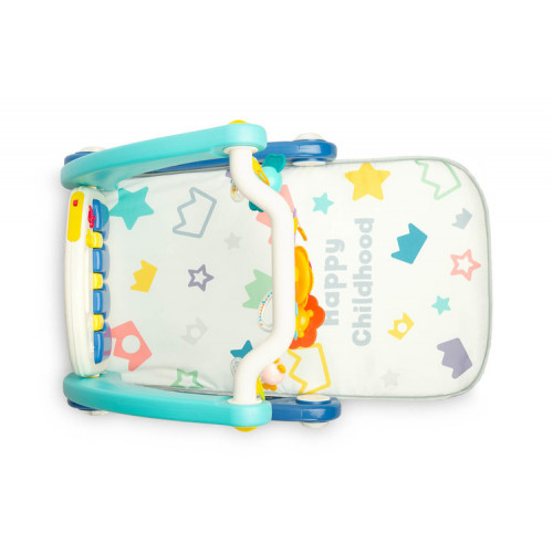 Chodítko pre deti, hracia deka, 2v1 - modré