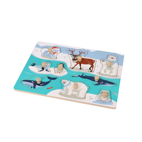 Edukačná vkladačka s úchytmi - Antarktída