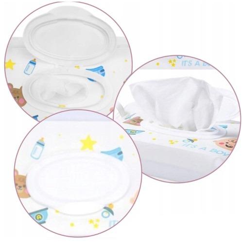 Puzdro/obal na vlhčené obrúsky, It´s a boy - biela