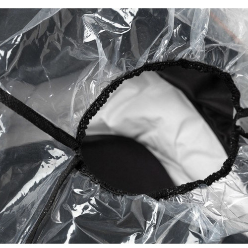 Pláštenka na kočík s prekladacou rukoväťou, transparentná