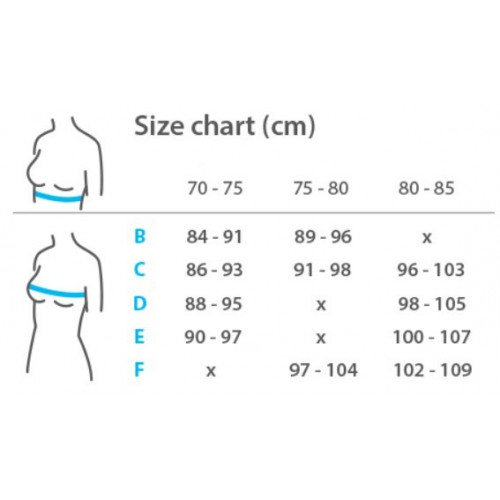 Dojčiacia podprsenka s čipkou BabyOno, čierna, D70-75 cm