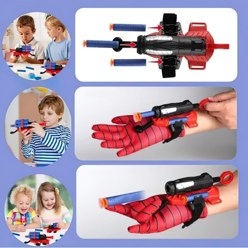 Detský kostým Spiderman s vystrelovákom 98-110 S