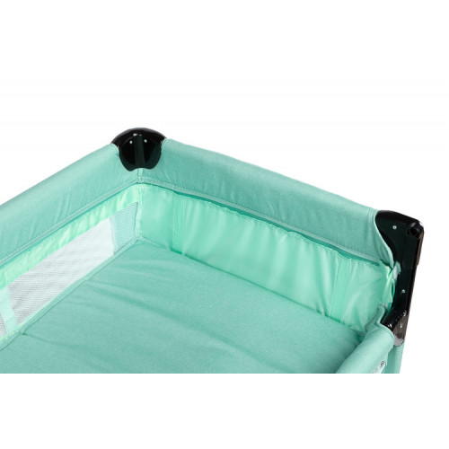 Cestovná postieľka so sťahovacou bočnícou, ESTI - mätová