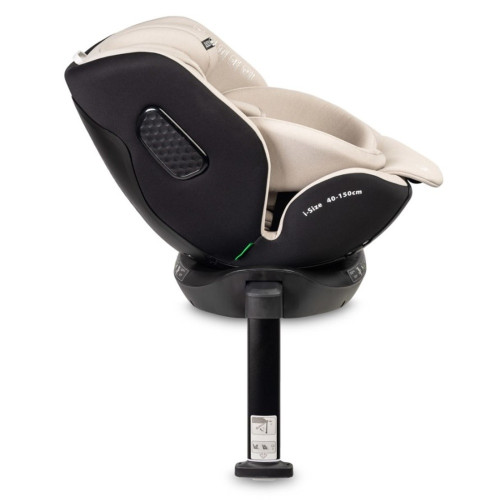 Autosedačka Lumi i-Size 40-150 cm, Isofix, 360 °, rastová, od 0m + do 12 rokov - béžová