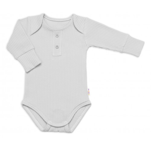 Rebrovaná rastúca súprava 3D, Baby Boy - šedá,veľ. 68/74
