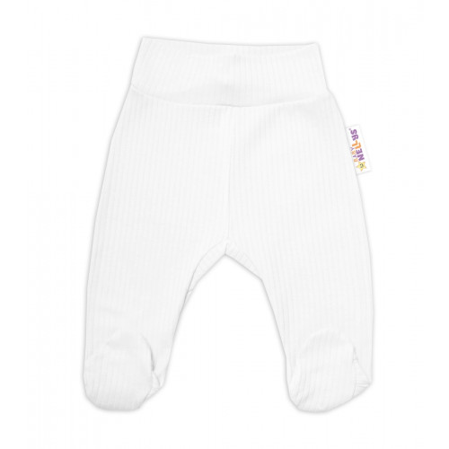 Baby Nellys 5-dielna rebrovaná súpravička do pôrodnice BOY, biela, veľ. 68