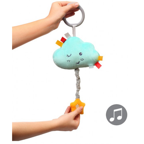 Plyšový mráčik s hracím strojčekom Lullaby Cold - modrý