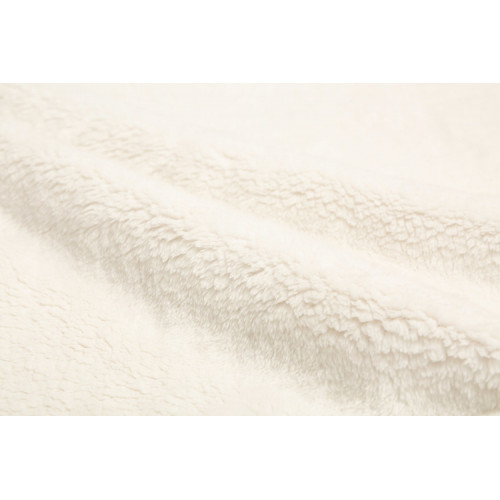 Plyšová obojstranná deka 80x100 cm, šedá/krémová