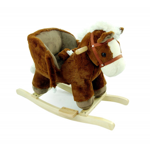 Hojdaci Koník s melódiou Adam Toys - hnedý