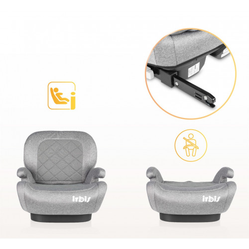 Podsedák, autosedačka Irbis i-Size 125–150 cm s ISOFIX – béžová