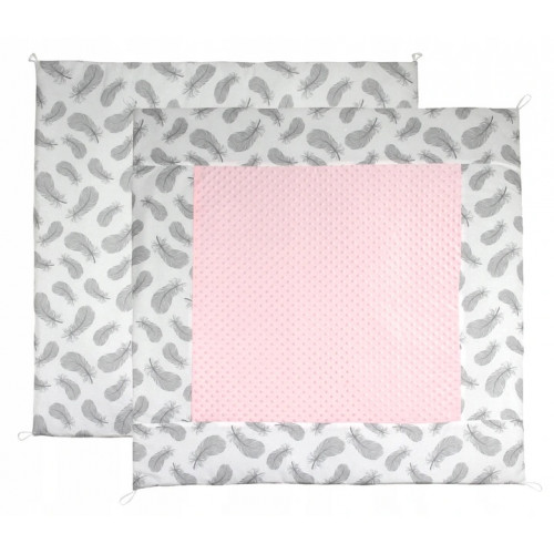 Baby Nellys Stan pro děti týpí s velkou výbavou, čtyři polštářky + podložka, šedá, červená