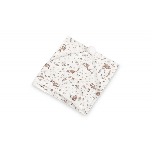 Mušelínové pončo Králičci - biele