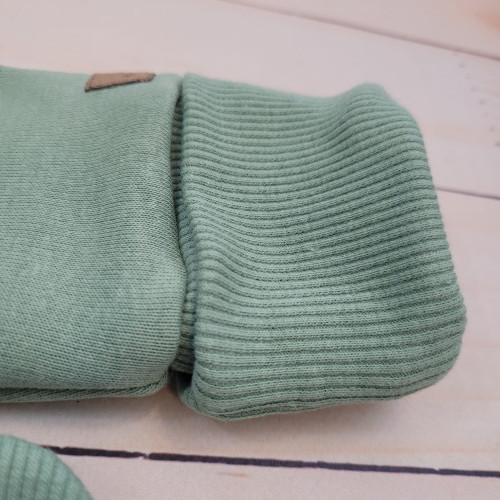 Oteplený detský overal so šľapkami a kapucňou + čiapočka, 2D, zelená, 62