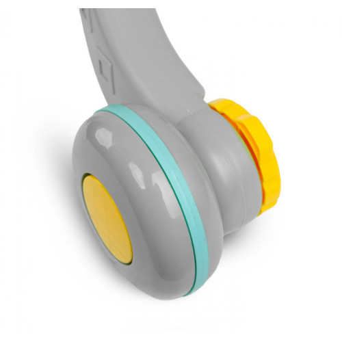 Detské interaktívne chodítko, stolček s príslušenstvom 2v1, TOYZ, sivé