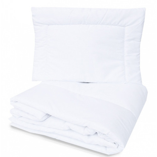 Perinka a vankúš do postieľky 135x90 + 40x60 Baby Nellys - biele