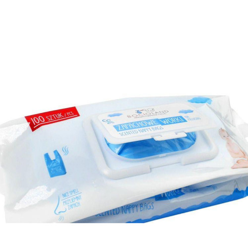 Vrecká na plienky s vôňou, 100ks v bal.