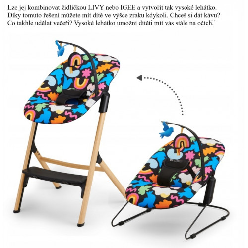 Hojdacie lehátko Kinderkraft, Calmee HAPPY SHAPES