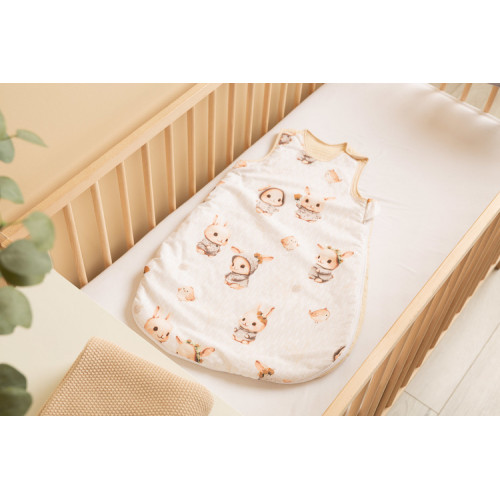 Spací pytel mušelín, bavlna, Bunny, 70x45cm, S - béžový