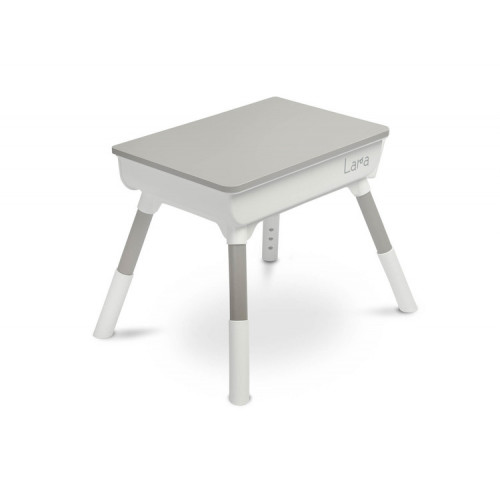 Detská sada nábytku Lara - Stôl a stolička - sivá, biela