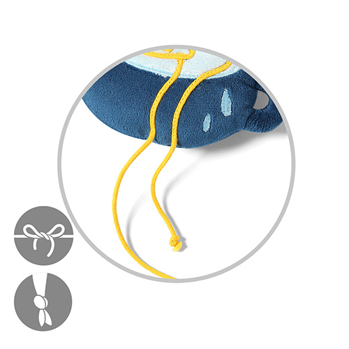 BabyOno Závesná edukačná hračka na kočík Small Cook - červená