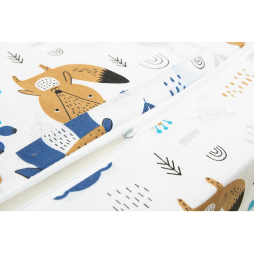 Detský sedák na stoličke 32x32x8cm - medveď a líška