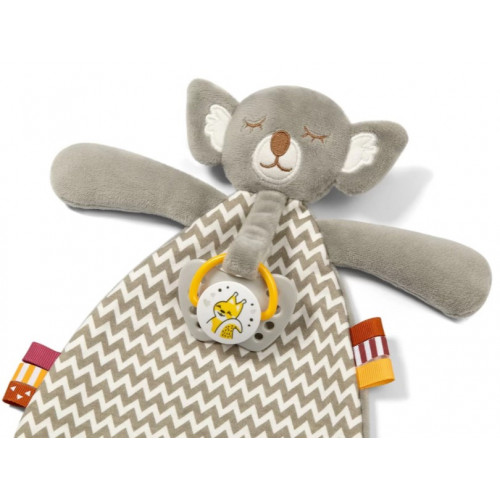 BabyOno Prítulníček s pútkom na cumlík - Skinny Mate Saul, sivá