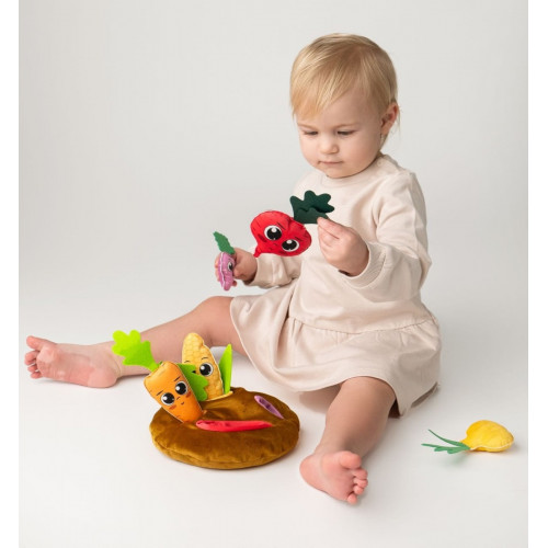 Edukačná vzdelávacia plyšová hračka - Zeleninová záhradka