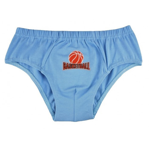 Chlapčenské bavlnené slipy, Basketball- 3ks v balení, sivá/granát/modrá, veľ. 134/140 cm