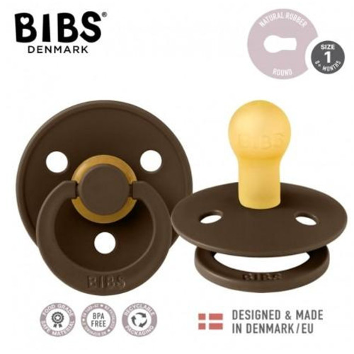 Kaučukový cumlík, BIBSKaučukový cumlík BIBS, 0-6 m, tm. hnedý