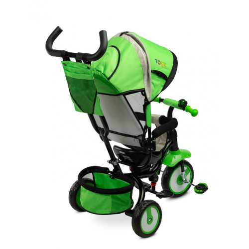 Detská trojkolka Timmy 3v1 s vodiacou tyčou, rastúca - zelená