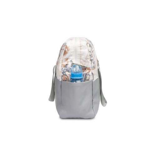 Taška ku kočíku, ekokoža, Dráčik modrý, jeans