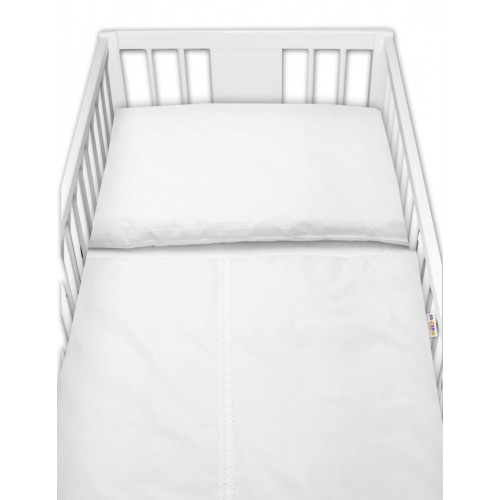 Baby Nellys Luxusní 3-dielna sada Mantinel s obliečkami Royal Baby  - biela