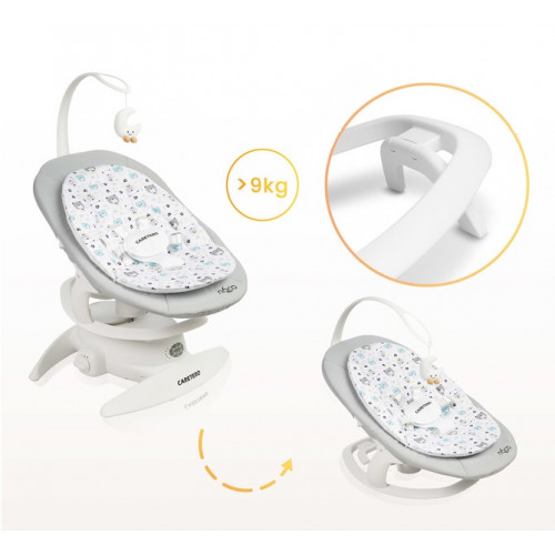 Elektrické hojdačka Noco 2v1 - sivé