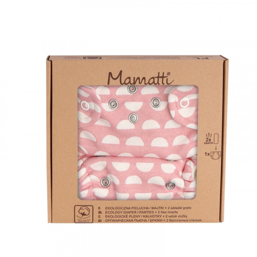 Mamatti Látková plienka EKO sada - nohavičky + 2 x plienka, veľ. 5 - 14 kg, Hello
