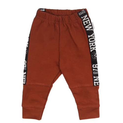 Mamatti Detská tepláková súprava zapínanie na boku, Baby Fox - hnedá