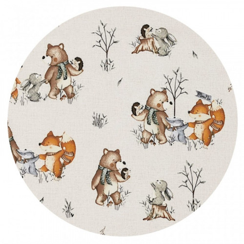 Spací vak, bavlna, 74 cm, Friends time - latte