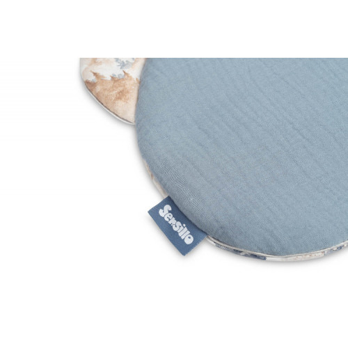 2D sada do kočíka, postieľky, kolísky, mušelín, bavlna - Dráčik modrý, jeans